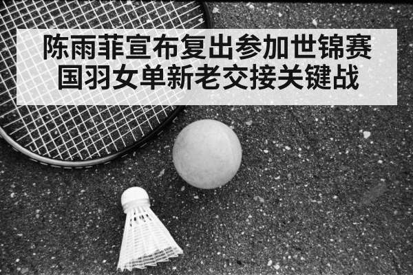 陈雨菲宣布复出参加世锦赛 国羽女单新老交接关键战